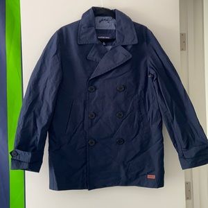 Lands’ End Lined Navy Pea Coat